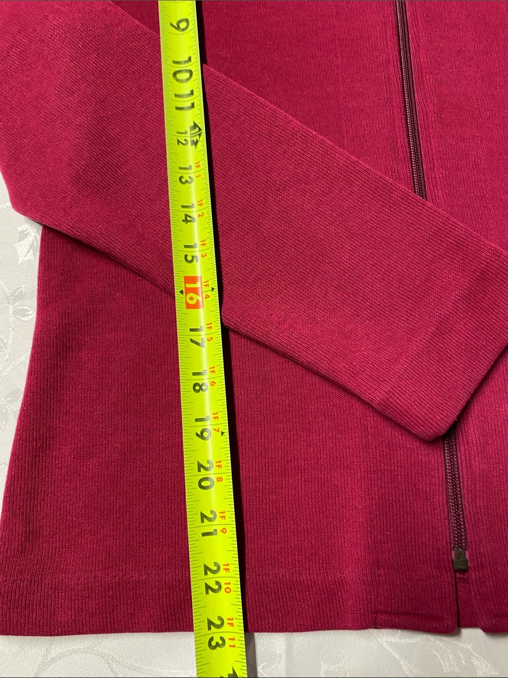Weekenders Red Zip-Front Sweater Cardigan - Picture 5 of 5